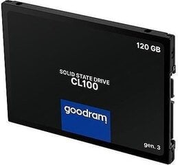 GOODRAM SSDPR-CL100-120-G3 cena un informācija | Iekšējie cietie diski (HDD, SSD, Hybrid) | 220.lv