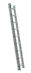 Алюминиевая лестница, 2x16 ступенек цена и информация | Стремянки | 220.lv