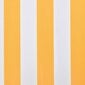 Markīze, aizsegs no saules, dzelteni balts brezents, 3 x 2,5 m cena un informācija | Saulessargi, markīzes un statīvi | 220.lv