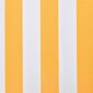 Markīze, rezerves aizsegs no saules, dzelteni balts brezents, 4 x 3 m cena un informācija | Saulessargi, markīzes un statīvi | 220.lv