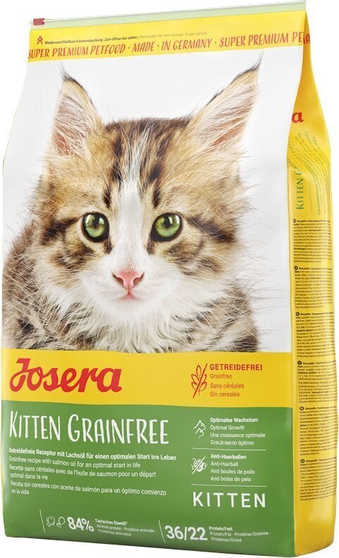 Josera kaķēniem, bezgraudu Kitten Grain Free, 10 kg cena un informācija | Sausā barība kaķiem | 220.lv