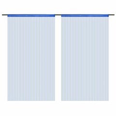 Веревочные шторы, 2 шт, 100x250 см, синие цена и информация | Занавески | 220.lv