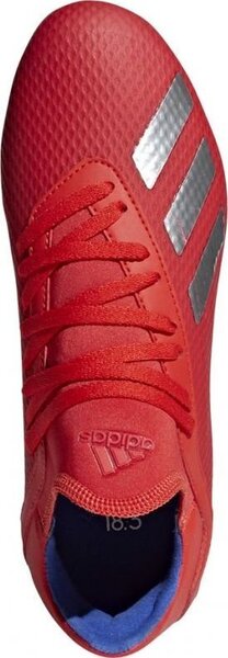 Futbola apavi zēniem, Adidas X 18.3 FG Jr BB9371 sarkani cena | 220.lv