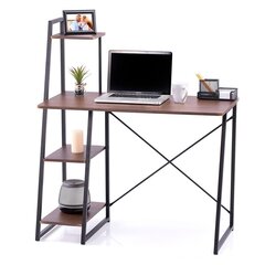 Письменный стол Homede Bren, коричневый/черный цена и информация | Компьютерные, письменные столы | 220.lv