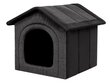 Guļvieta-būda Hobbydog Inari Grey Black, 44x38 cm цена и информация | Suņu gultas, spilveni, būdas | 220.lv