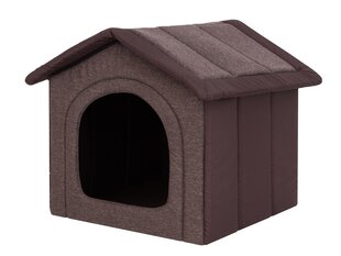 Guļvieta-būda Hobbydog Inari Dark Brown, 52x46 cm cena un informācija | Suņu gultas, spilveni, būdas | 220.lv