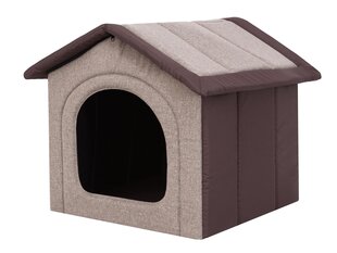 Guļvieta-būda Hobbydog Inari Cappuccino Brown, 60x55 cm cena un informācija | Suņu gultas, spilveni, būdas | 220.lv