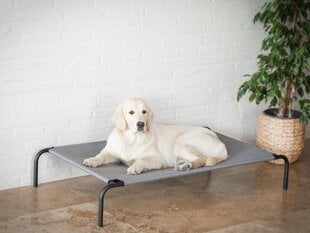 Hobbydog лежак Iron Grey Linen L, 80x42x15 см цена и информация | Лежаки, домики | 220.lv