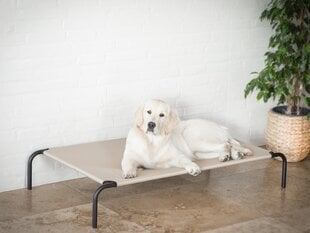 Hobbydog guļvieta Iron Beige L, 80x42x15 cm cena un informācija | Suņu gultas, spilveni, būdas | 220.lv