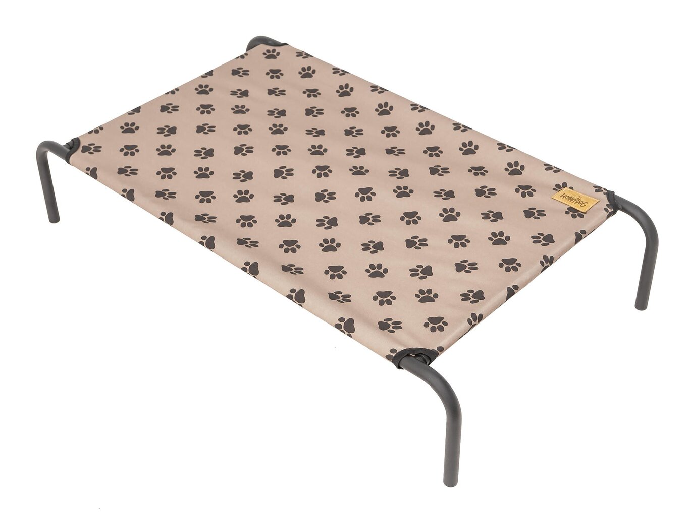 Hobbydog guļvieta Iron Beige Paws L, 80x42x15 cm цена и информация | Suņu gultas, spilveni, būdas | 220.lv