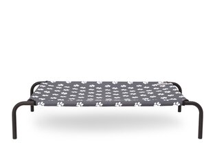 Hobbydog guļvieta Iron Dark Grey Paws XL, 100x55x20 cm cena un informācija | Suņu gultas, spilveni, būdas | 220.lv