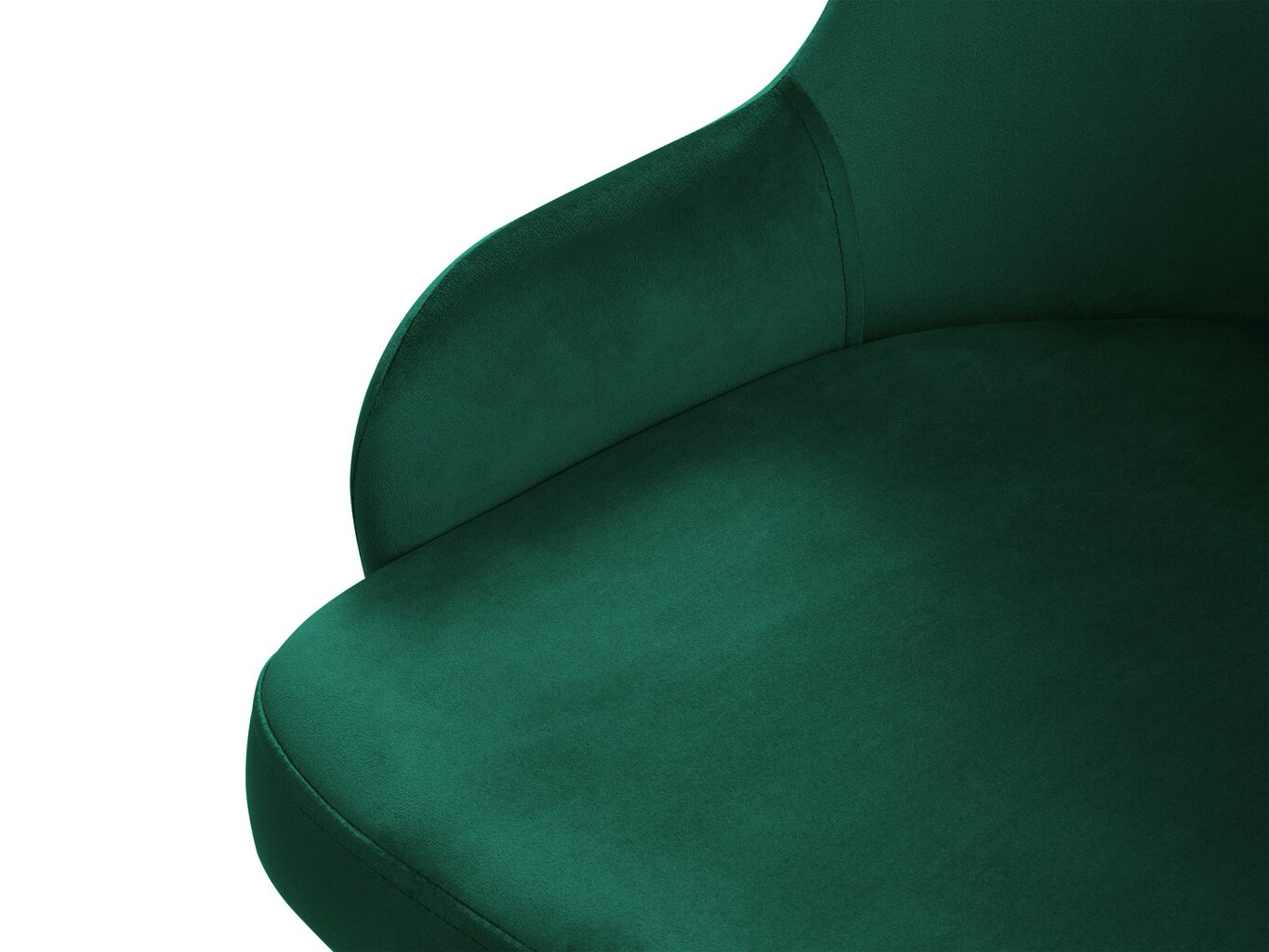 Krēsls Interieurs86 Hugo 85, tumši zaļš цена и информация | Virtuves un ēdamistabas krēsli | 220.lv