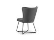 Krēsls Interieurs86 Moliere 85, tumši pelēks cena un informācija | Virtuves un ēdamistabas krēsli | 220.lv