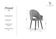 Krēsls Interieurs86 Proust 89, zils cena un informācija | Virtuves un ēdamistabas krēsli | 220.lv