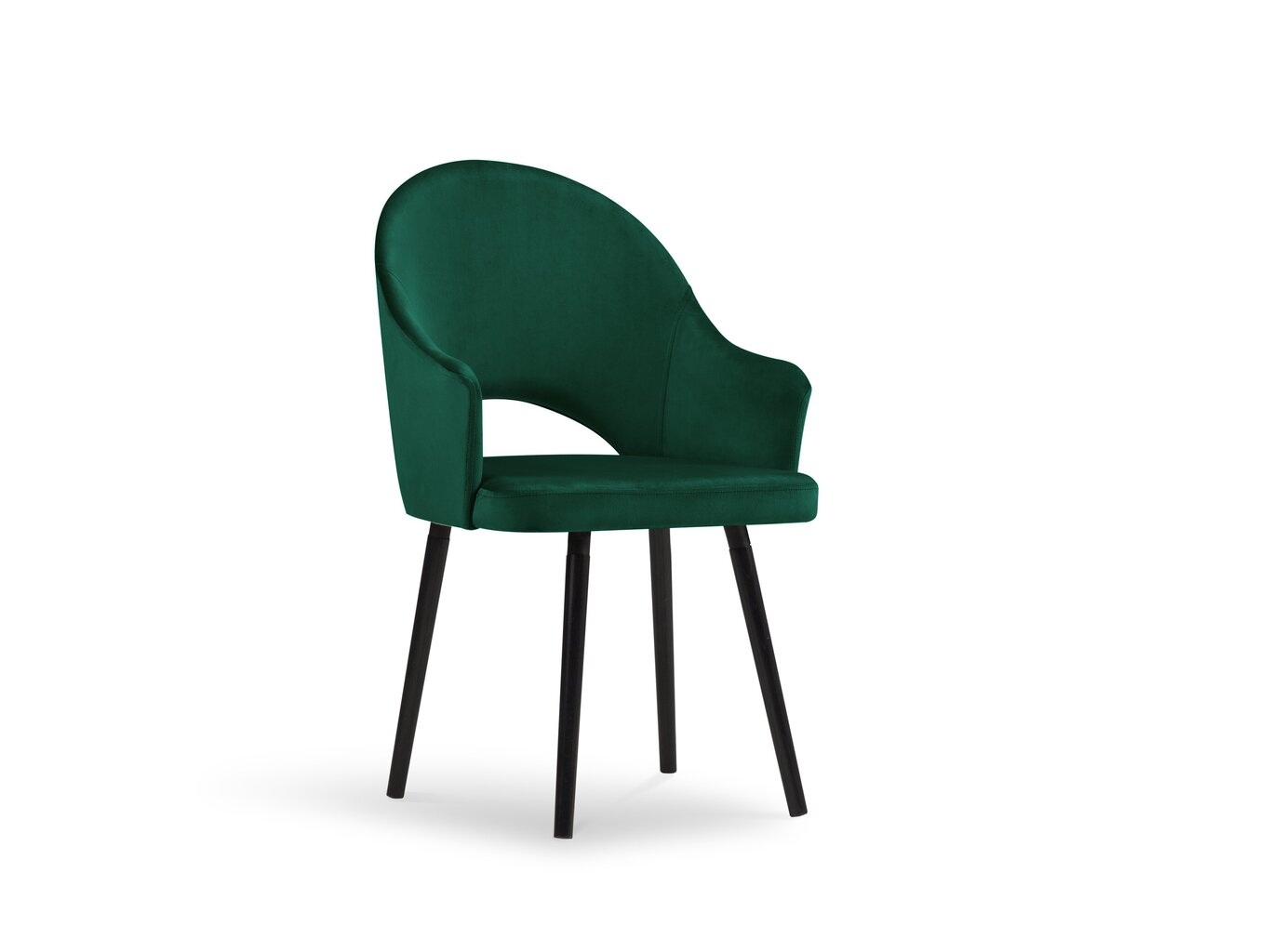 Krēsls Interieurs86 Proust 89, tumši zaļš cena un informācija | Virtuves un ēdamistabas krēsli | 220.lv