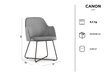 Krēsls Kooko Home Canon 82, rozā cena un informācija | Virtuves un ēdamistabas krēsli | 220.lv