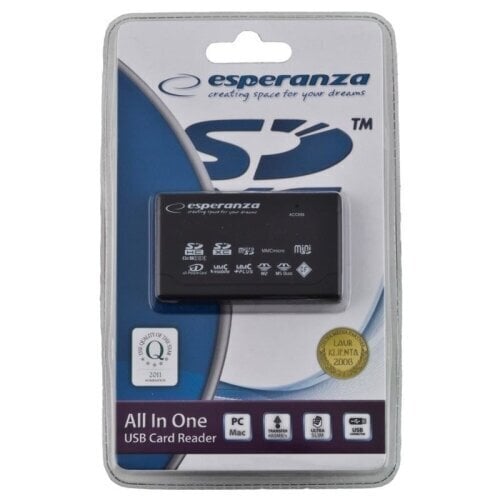 Karšu lasītājs Esperanza EA119 All In One cena un informācija | Adapteri un USB centrmezgli | 220.lv