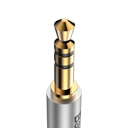Baseus CAM01-02 Premium AUX vads USB-C -> 3.5 mm 1.2 m, Pelēks (EU Blister) цена и информация | Savienotājkabeļi | 220.lv