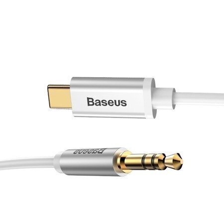 Baseus CAM01-02 Premium AUX vads USB-C -> 3.5 mm 1.2 m, Pelēks (EU Blister) цена и информация | Savienotājkabeļi | 220.lv