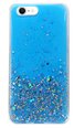 Fusion Glue Glitter Back Case Silikona Aizsargapvalks Apple iPhone 12 Pro Max Zils