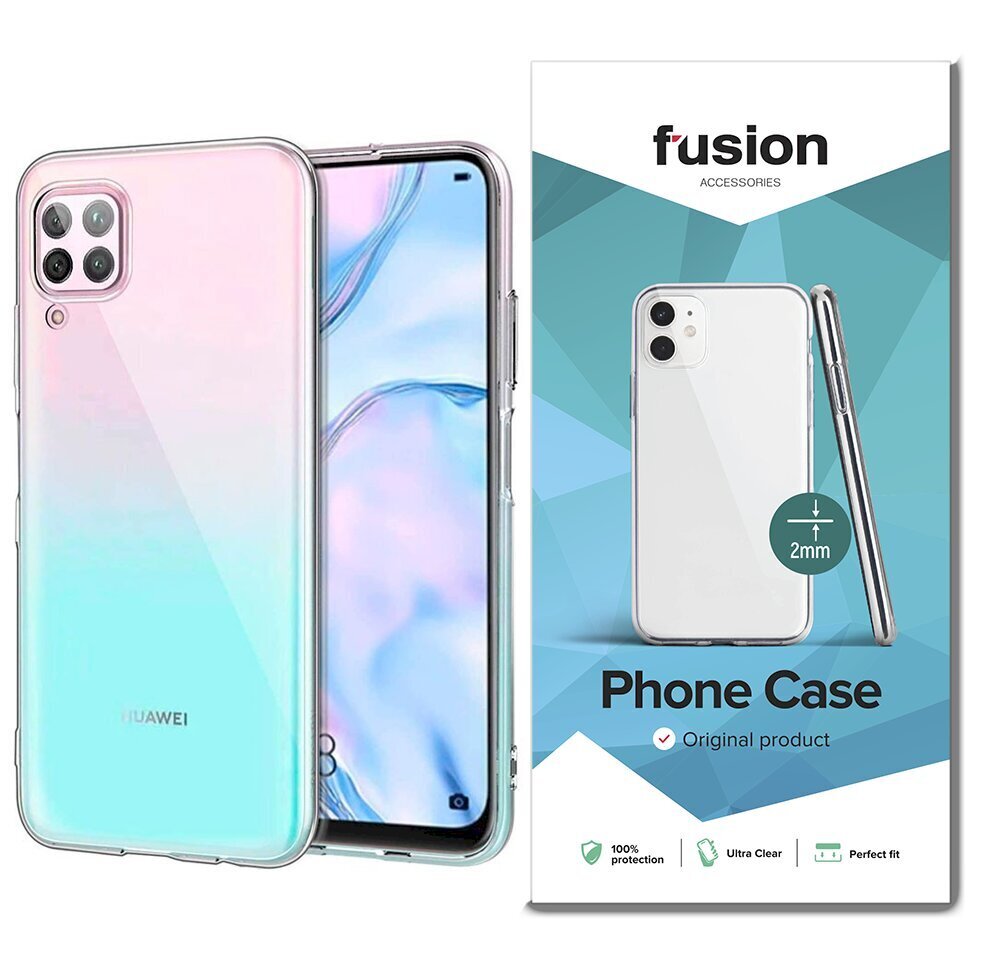 Fusion Ultra Clear Series 2 mm Silikona Aizsargapvalks Huawei P40 Lite Caurspīdīgs (EU Blister) cena un informācija | Telefonu vāciņi, maciņi | 220.lv