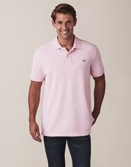 Мужская рубашка поло CREW MKE002, розовая цена и информация | Мужские футболки | 220.lv