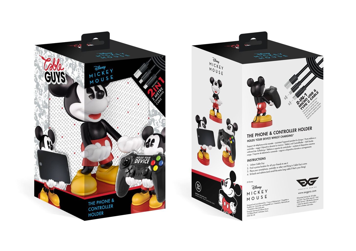 Cable Guys Disney Mickey Mouse cena un informācija | Datorspēļu suvenīri | 220.lv