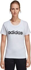 Спортивная футболка для женщин, Adidas W D2M Logo Tee W DU2080 белый цена и информация | Спортивная одежда для женщин | 220.lv