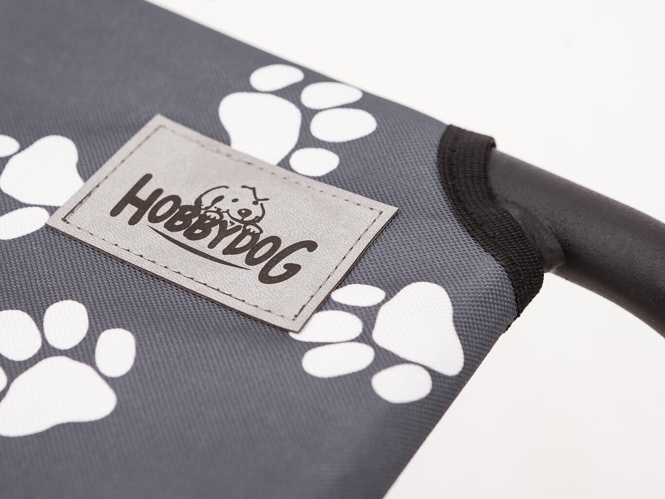 Hobbydog guļvieta Iron Dark Grey Paws L, 80x42x15 cm цена и информация | Suņu gultas, spilveni, būdas | 220.lv