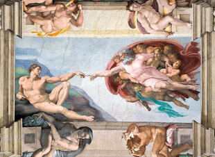 Puzle Clementoni Museum Collection Michelangelo Ādama radīšana/Creazione dell'uomo, 1000 d. cena un informācija | Puzles, 3D puzles | 220.lv