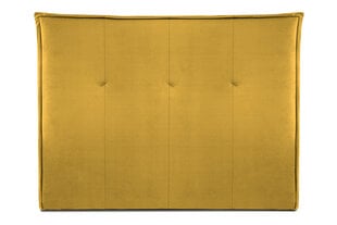 Gultas galvgalis Milo Casa Monica 160 cm, dzeltens cena un informācija | Gultas | 220.lv
