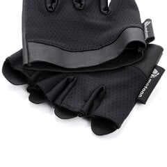 Тренировочные перчатки Meteor Grip V-100, черные цена и информация | Перчатки для турника и фитнеса | 220.lv