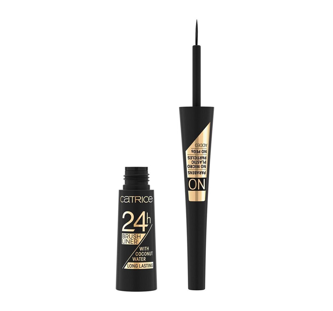 Acu kontūras laineris Catrice 24h 3 ml, 010 Ultra Black cena un informācija | Acu ēnas, skropstu tušas, zīmuļi, serumi | 220.lv