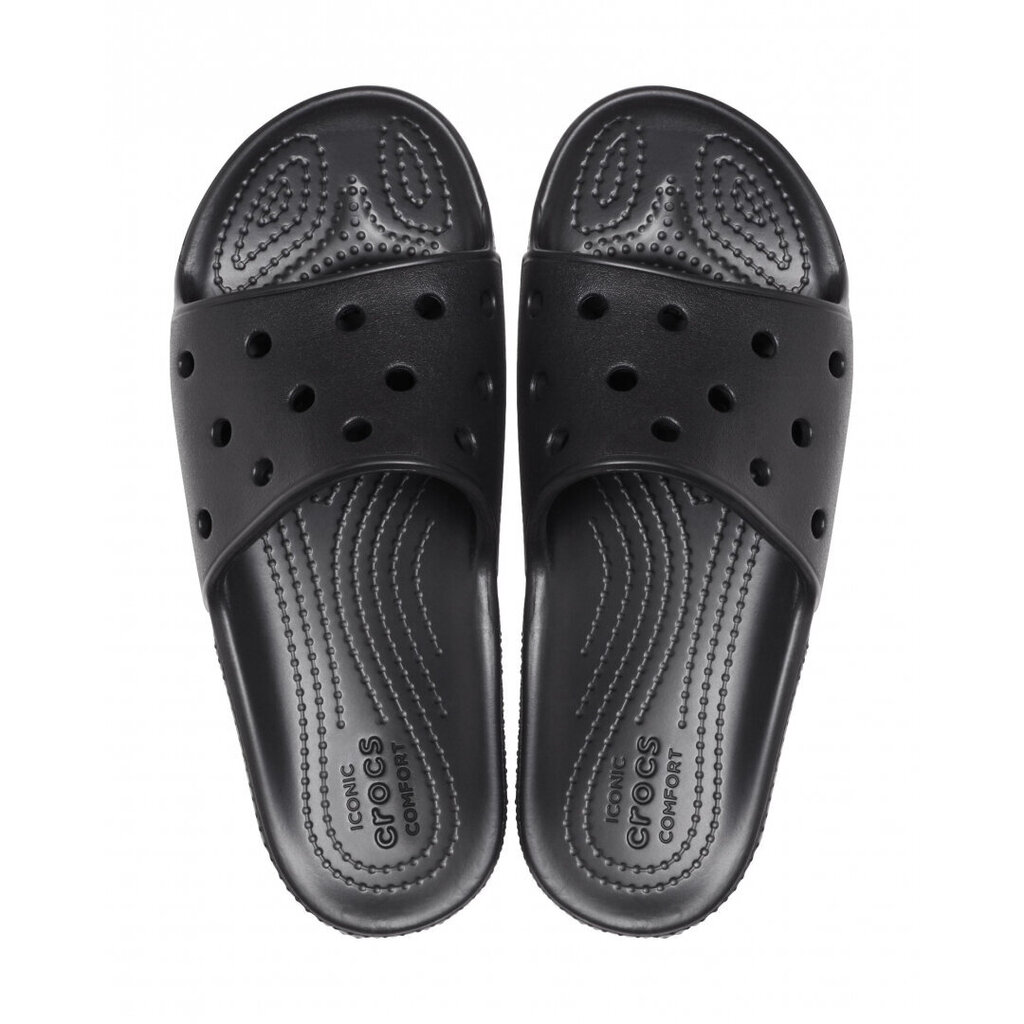 Čības Crocs™ Classic Slide Kids, melnas cena un informācija | Bērnu apavi pludmalei | 220.lv