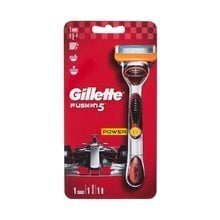 Вибрирующая бритва для мужчин Gillette Fusion 5 Power, красная цена и информация | Косметика и средства для бритья | 220.lv