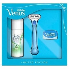 Skūšanās komplekts sievietēm Gillette Venus Smooth Limited Edition: skuveklis + želeja 75 ml cena un informācija | Skūšanās piederumi, kosmētika | 220.lv