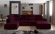 Stūra dīvāns NORE Evanell 55, violets cena un informācija | Stūra dīvāni | 220.lv