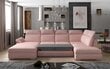 Stūra dīvāns NORE Evanell 55, violets цена и информация | Stūra dīvāni | 220.lv