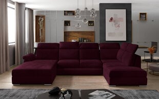 Stūra dīvāns NORE Evanell 55, violets cena un informācija | Stūra dīvāni | 220.lv