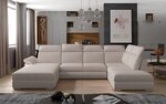 Stūra dīvāns NORE Evanell 60, smilškrāsas