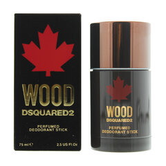 Zīmuļu dezodorants Dsquared2 Wood Pour Homme, 75 ml cena un informācija | Parfimēta sieviešu kosmētika | 220.lv