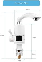 Электрический проточный водонагреватель «Tavalax Deluxe LED» цена и информация | Водонагреватели | 220.lv