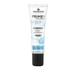 Grima bāze Essence Prime+ Studio Hydrating + skin refreshing 30 ml cena un informācija | Grima bāzes, tonālie krēmi, pūderi | 220.lv