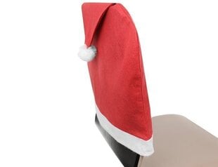 Набор чехлов для стульев и скатерти Шапка Деда Мороза, 7 шт. цена и информация | Рождественские украшения | 220.lv