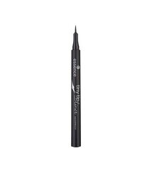 Водонепроницаемая подводка для глаз Essence Tiny Tip 1,1 мл, 01 Deep Black цена и информация | Тушь, средства для роста ресниц, тени для век, карандаши для глаз | 220.lv