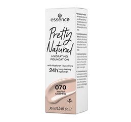 Увлажняющая тональная основа Essence Pretty Natural, 30 мл, 070 Warm Cashew цена и информация | Пудры, базы под макияж | 220.lv