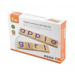Деревянные магнитные маленькие буквы, 40 шт. цена и информация | Развивающие игрушки | 220.lv