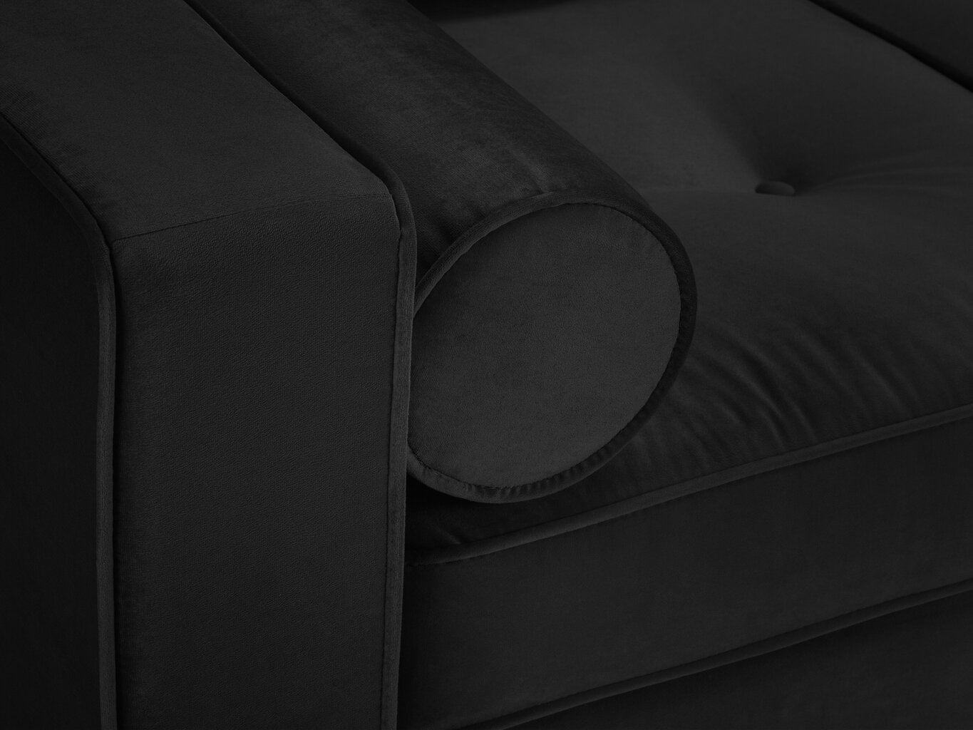 Dīvāns Interieurs86 Palais, melns/zeltainas krāsas cena un informācija | Dīvāni | 220.lv