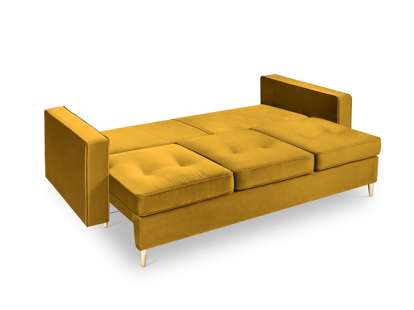 Dīvāns Interieurs86 Palais, dzeltens/zeltainas krāsas cena un informācija | Dīvāni | 220.lv