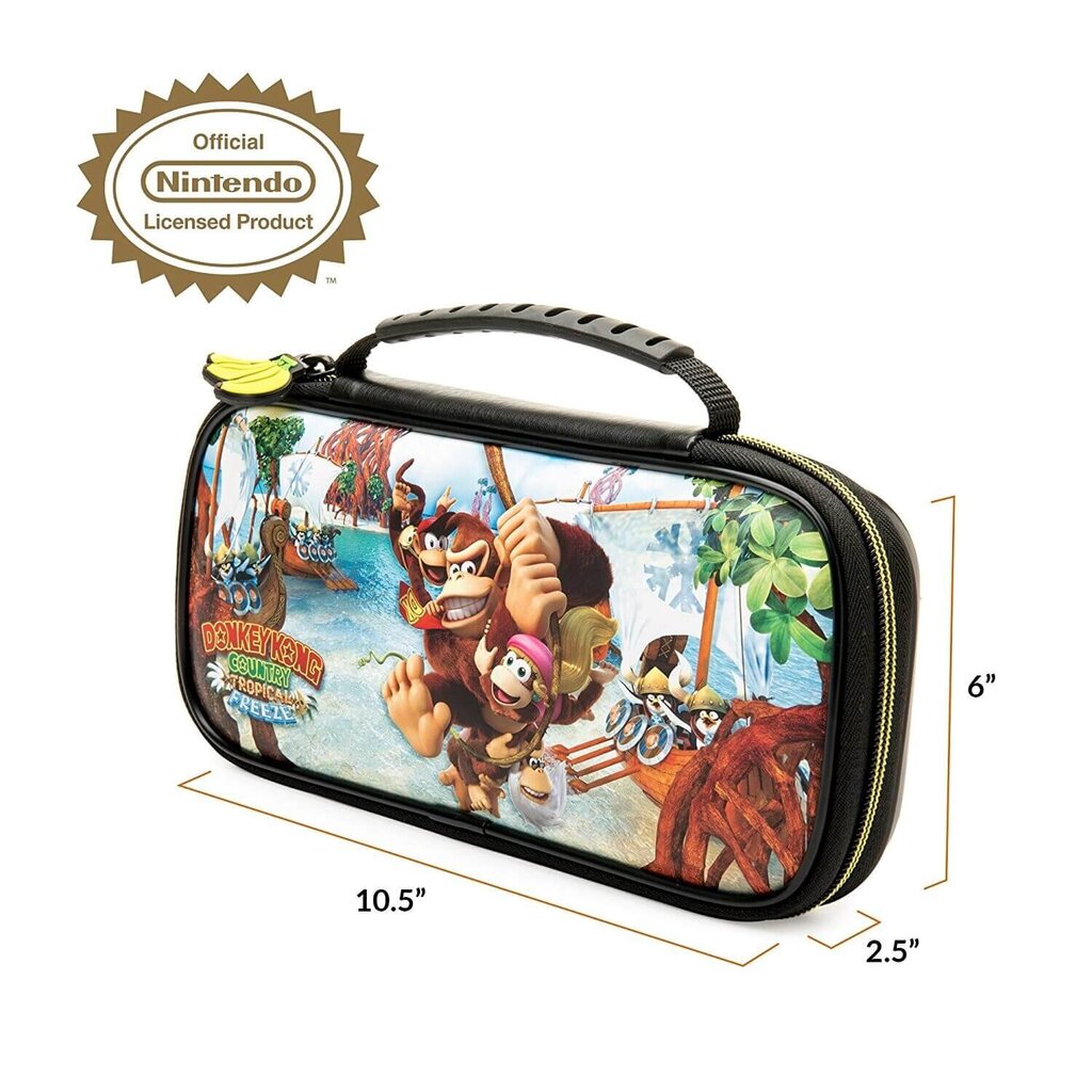Ceļojumu futrālis Big Ben oficiāli licencēts Nintendo Deluxe Donkey Kong paredzēts Nintendo Switch cena un informācija | Spēļu kontrolieri | 220.lv